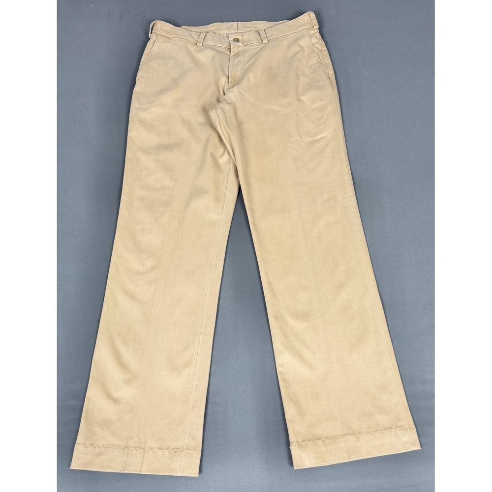 Bills Khakis M3 Straight Fit Pants Mens 36 Tan Tencel Cotton Stretch Chino USA